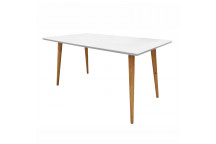 VENEZA WHITE DINING TABLE 1.6M