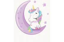PAINT BY NUMBERS UNICORN ON MOON