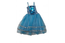 KIDS BLUE PRINCESS PARTY DRESS