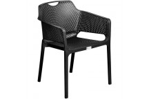 BLACK POLYPROPYLENE ROMA CHAIR