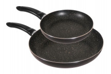 TEVO TRADING NON-STICK PAN SET 20 AND 28CM BLACK BENNETT READ