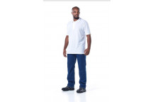 DROMEX WHITE PIQUE KNIT GOLFER XLARGE