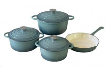 CAST IRON SEA SALT COOKING POT SET 7PIECE