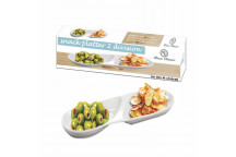 CLASSIX 2 DIVISION SNACK PLATTER 38X9.8X2.8CM