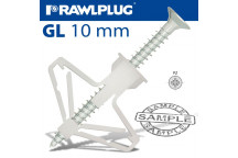 PLASTIC TOGGLE & SCREW 10MM X 35MM 10 PACK