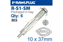 FIXING CAVITY INTERSET M5 X 37MM 6PP