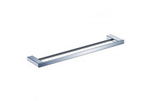 BIJIOU CHROME RHONE DOUBLE TOWEL RAIL 600MM