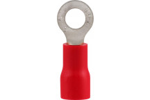 RUWAG PRE-INS RING TERMINAL RED 6MM 8 PER PACK
