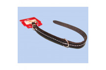 COMPLETE STITCHED LEATHER PET COLLAR 12X350MM