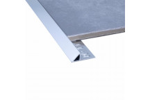 TRIANGLE EDGE MATT SILVER TRIM DECOR  10MM X 2.5M