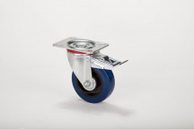 SWIVEL PLATE CASTOR WITH BRAKE 22 SERIES 100MM