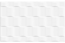 KEDA WAVE WHITE CERAMIC TILE WALL 250 X 400 1.5M2