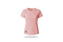 PINK MELANGE EMBROIDERED LADIES T-SHIRT XLARGE