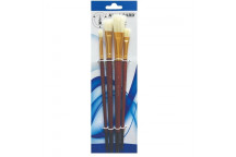 WHITE NATURAL BRUSH SET 4PIECE