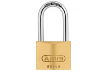 ABUS BRASS LONG SHACKLE BLISTER PADLOCK 65 40MM