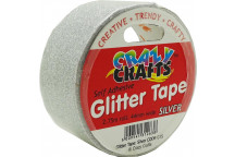 SILVER CRAFT GLITTER TAPE 44MMX2.75M