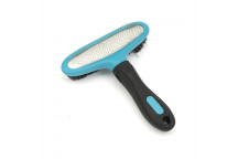 BRUSH PET GROOMING BOUBLE-SIDED SLICKER.