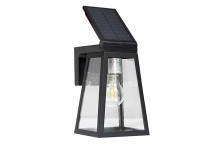 EUROLUX LIGHT FIA SOLAR OUTDOOR WALL LIGHT BLACK 2700K
