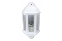 K LIGHT OUTDOOR HALF LANTERN LIGHT COASTAL WHITE E27
