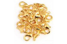 GOLD LOBSTER FINDINGS 12MM 12PIECE