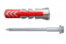 FISCHER 10 X 50MM SCREW AND PLUG SET 25 PACK