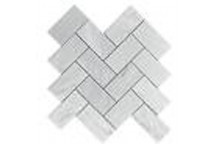 STEEL GREY HERRINGBONE POLISHED MOSAIC 281X281MM