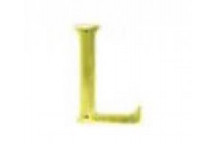 EUROBRASS BRASS L LETTER 75MM