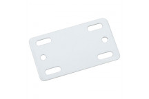 WHITE FLAT STEEL BRACKET 2PIECE