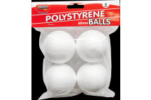 ROUND CRAFT FOAM BALL 65MM 4PIECE
