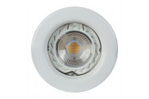 RADIANT WHITE STEEL STRAIGHT DOWN LIGHT