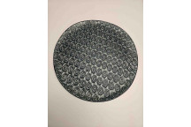 GINGHAM ASSORTED LARGE ROUND CERAMIC REVERSE LACE PLATTER