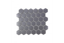 DARK GREY HEXAGON PORCELAIN MOSAIC 287X213MM
