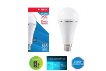 EUROLUX BULB LED B22 6W COOL WHITE DIMM FAST RECHARGEABLE