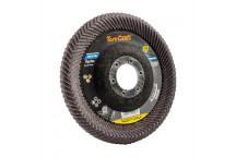 TORKCRAFT 120 GRIT FLAT AL-OX ROUND EDGE FLAP DISC