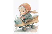DECOUPAGE LITTLE AVIATOR A3