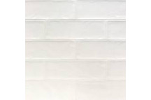 MILKY WHITE SUBWAY POLISHED MOSAIC 300X300MM