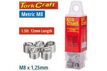 TORK CRAFT M8 THREAD INSERTS REPAIR KID 10 PIECE