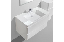 CLEAR CUBE MILAN BASIN WHITE 900MM