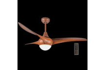 FAN CEILING AND LIGHT WITH REMOTE WOOD FINISH