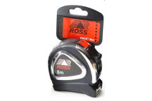 ROSS CHROME HEAVY DUTY MEASURE TAPE 8M
