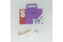 BRASS HEXAGON FULL NUT 4MM 10PER PACK