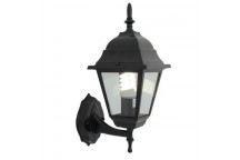EUROLUX LANTERN OUTDOOR 4 PANEL UP FACING BLACK