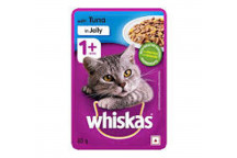 WHISKAS SINGLE CAT FOOD TUNA IN JELLY 85G