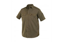 BOERBOEL MEN KALAHARI OLIVE SHORT SLEEVE SHIRT SIZE XS