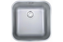 FRANKE SELENE SINK S/BOWL UNDERMOUNT S/STEEL INCL WASTE 428X428X190MM