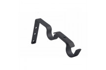 DOUBLE WALL BLACK BRACKET  32MM X 3 PER PACK
