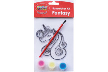FANTASY CRAFT SUNCATCHER KIT INCLUDING 6XPAINT AND BRUSHES