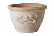 DEROMA CIOTOLA OLIVE TERRACOTTA CLAY POT 18CM NO.1