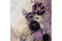LAVENDER LACE DECOUPAGE A3