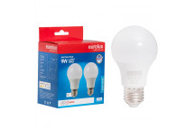 EUROLUX LED BULB A61 E27 DAYLIGHT 9W 2 PACK